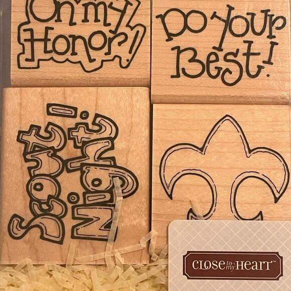 Close to My Heart Boy Scout Honor Scout Night Set Of 4‎ - Picture 1 of 6